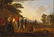 George Caleb Bingham Shooting for the Beef oil painting on canvas